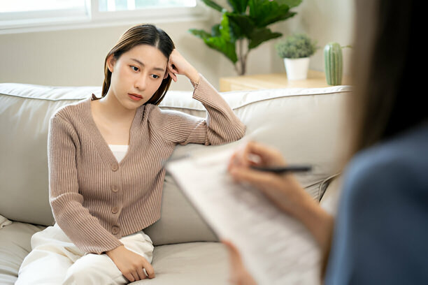 ben neden değersiz hissediyorum diye düşünen bir kadın