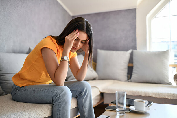 karamsarlık içinde bir kadın 